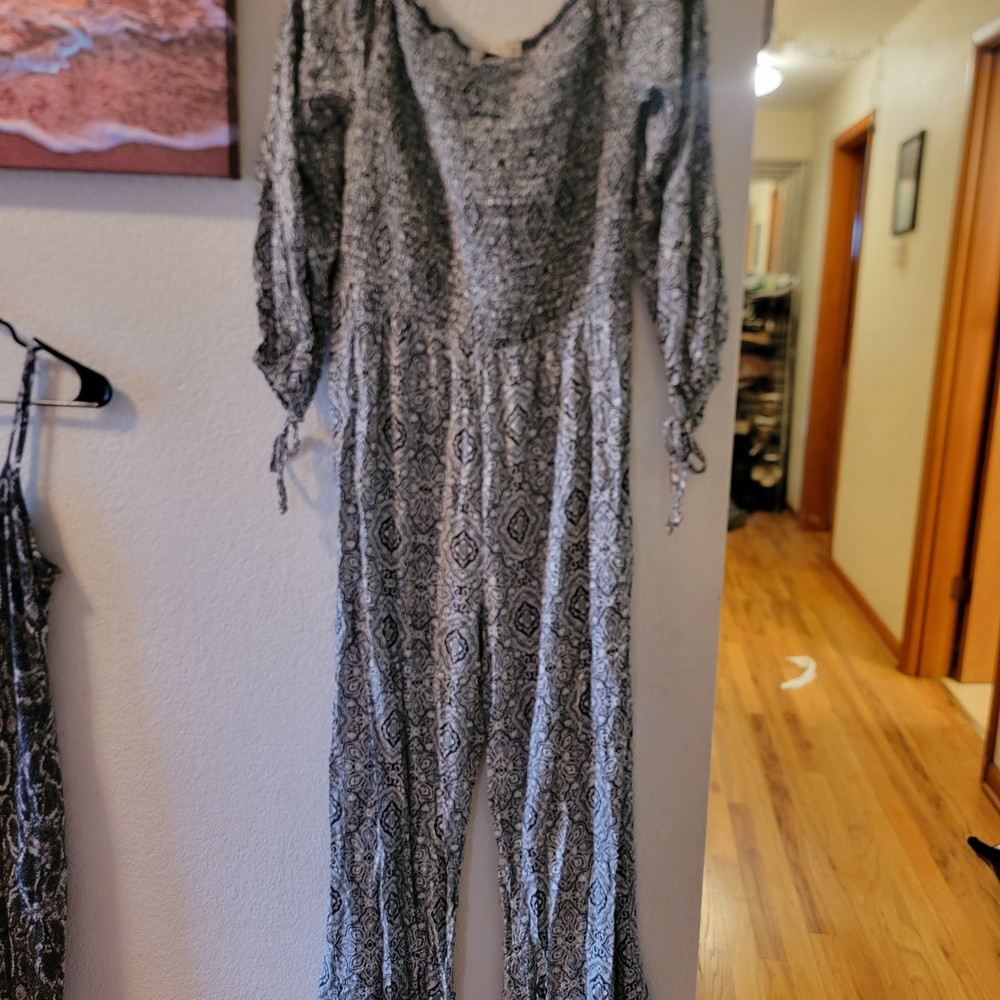 Spoiled Black and White Patterned Jumpsuit